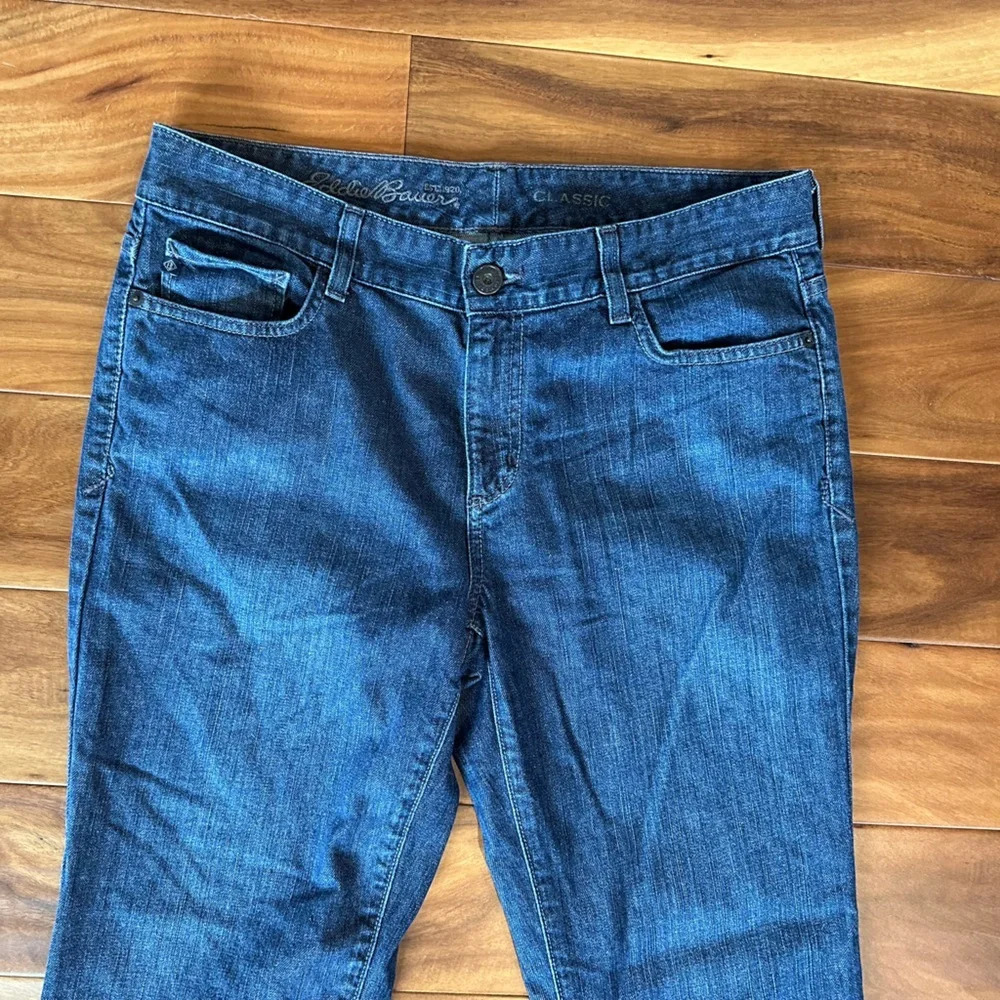 Eddie Bauer Classic Bootcut Denim Jeans size 12 - Picture 2 of 4